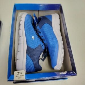 Blue champion sneakers sz 2.5